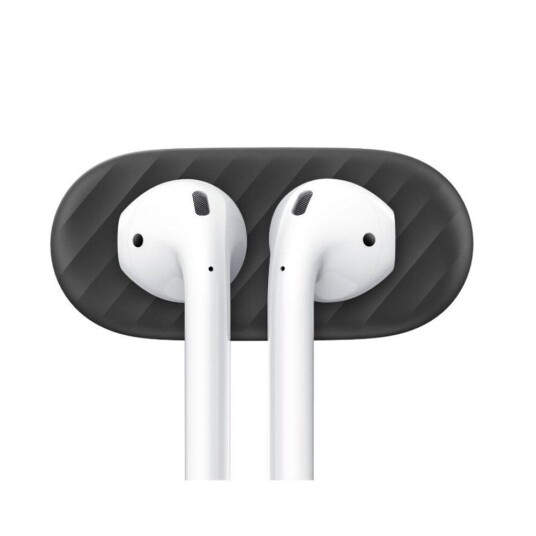KeyBudz AirDockz Magnetisk Holder for Airpods 2 stk. Svart