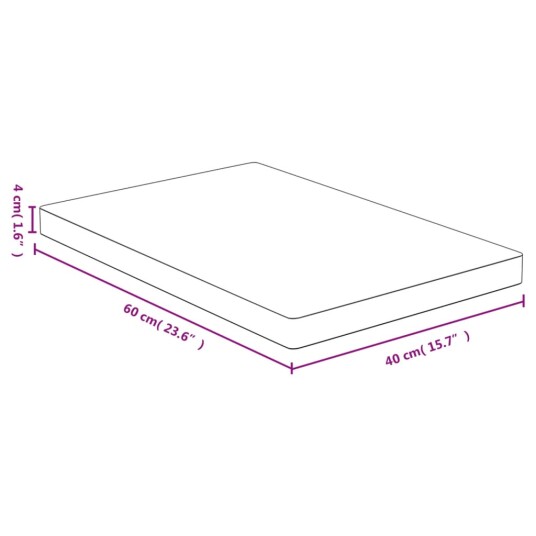 Bordplate 40x60x4 cm bambus 3154997 Bordplate 40x60x4 cm bambus 3154997