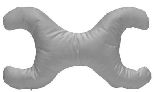 Save My Face La Petite Small Pillow w. 100% Cotton Cover Grey