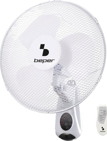 Beper P206VEN600 Veggvifte med fjernkontroll - 40W, 40 cm, 2 m - Hvit