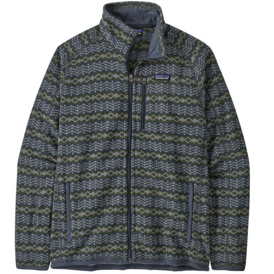 Patagonia M"s Better Sweater Jacket Woven Together: Smolder Blue Smolder Blue XL