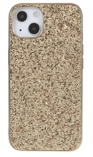 EIDERWOOD iPhone 13 Mini Glitter Hybrid Deksel - Guld