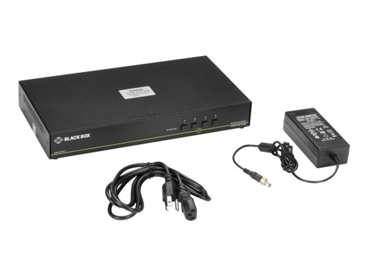Black Box Secure Niap - Single-Head - Kvm / Lydsvitsj - 4 X Kvm/Lyd - 1 Lokalbruker - Stasjonær - Taa-Samsvar
