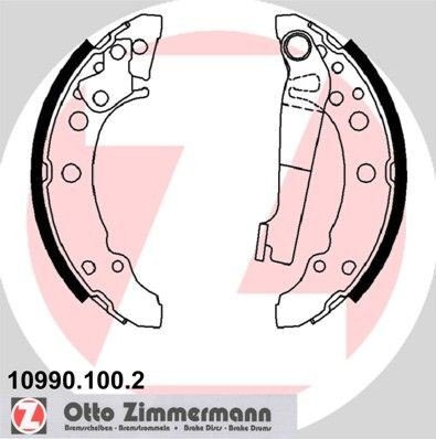 Bremsesko sett ZIMMERMANN 10990.100.2