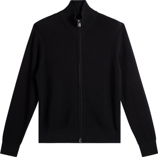 J.Lindeberg Alexis Cotton Full Zip Black