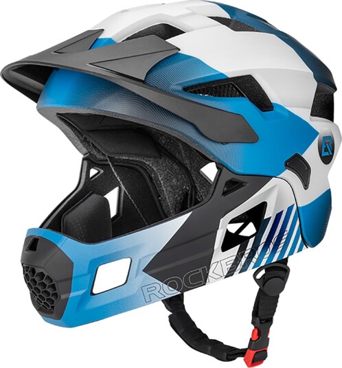 Rockbros TS-61 10110061001 Children"s Bike Helmet with Detachable Chin Size S (48-54) - Blue
