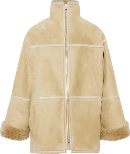 Yves Salomon Dame Jakker Beige 2XL, Yves Salomon Dame Jakker Beige 2XL,