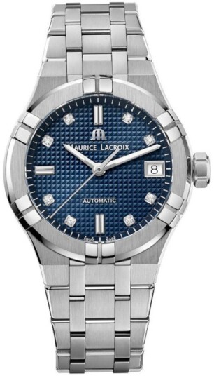 Maurice Lacroix Dameklokke AI6006 SS002 450 1 Aikon Blå/Stål Ø35 mm