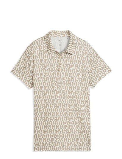 PUMA Golf W Cloudspun Wavey Ss Polo Beige XS PUMA Golf W Cloudspun Wavey Ss Polo Beige XS