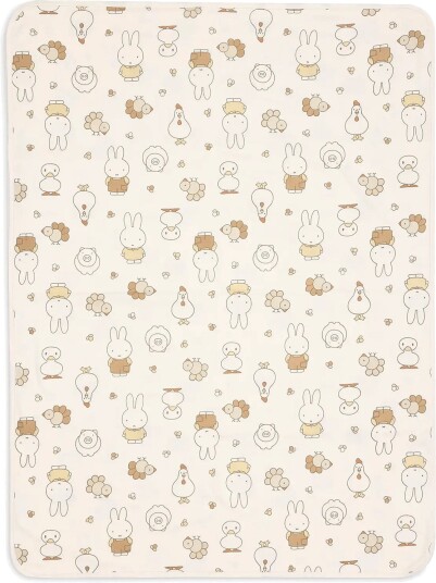 Jollein Fitted Sheet Jersey Miffy Family Farm 75X100