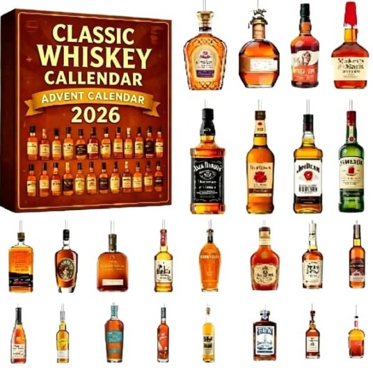 2026 3D Whiskey Adventskalender – 24 dagers nedtelling med juletrepynt