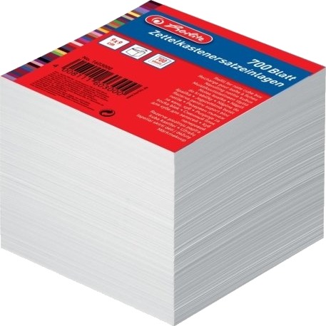 Herlitz 1603000 Kvadratisk Hvit Papir 90 Mm 90 Mm 700 Ark Herlitz 1603000 Kvadratisk Hvit Papir 90 Mm 90 Mm 700 Ark