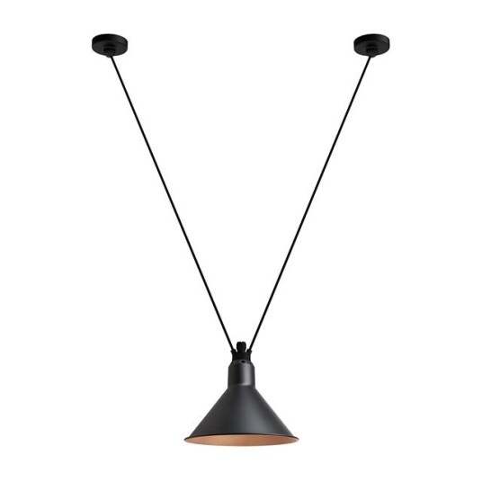 Lampe Gras N323 L Conic Taklampe Sort/ Kobber Lampe Gras N323 L Conic Taklampe Sort/ Kobber