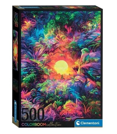 Clementoni Jigsaw Puzzle Psyschedelic Jungle Sunrise Colorboom 500pcs. Gulv Clementoni Jigsaw Puzzle Psyschedelic Jungle Sunrise Colorboom 500pcs. Gulv