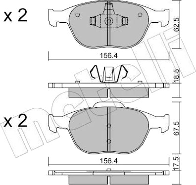 METELLI 22 0533 0 Bremseklosser