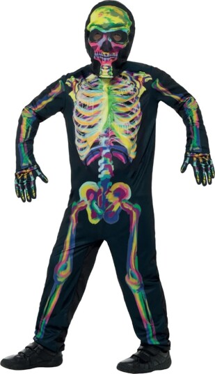 Smiffys Kostymer   Glow In The Dark Skeleton   Multi   Smiffys   12 14 år 152 164   Kostymer   Svart