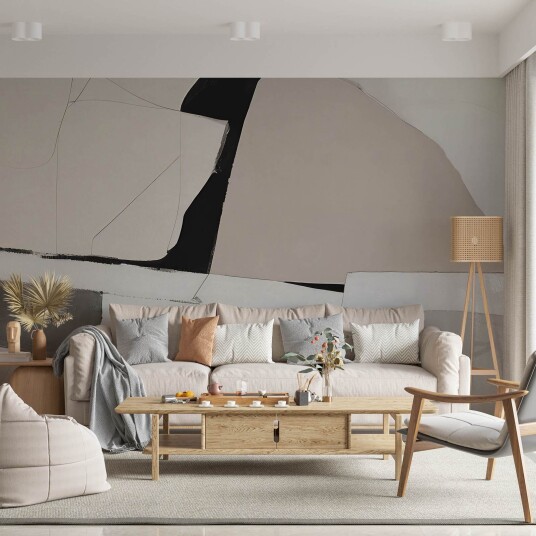 Tapet Abstrakt Geometrisk Design