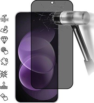 Xiaomi Redmi Note 17 Pro Max Privacy Full Cover Beskyttelsesglass - Svart Kant