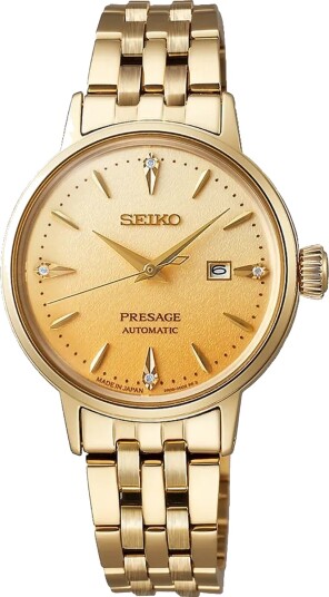 Seiko Dameklokke SRE018J1 Presage Gull/Gulltonet stål Ø30.3 mm