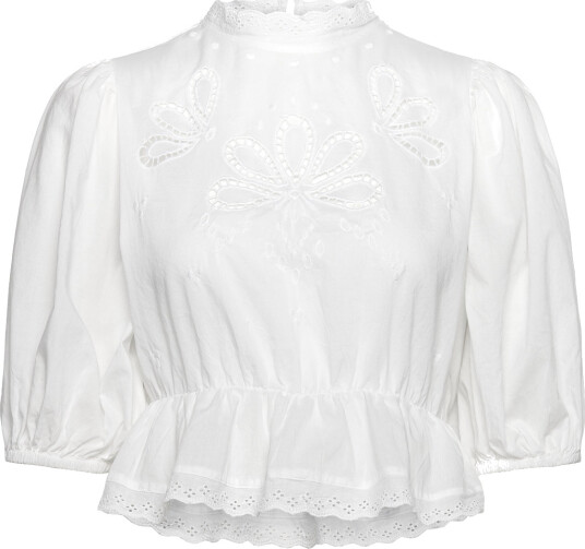 Gina Tricot Boho Blouse - White - XL
