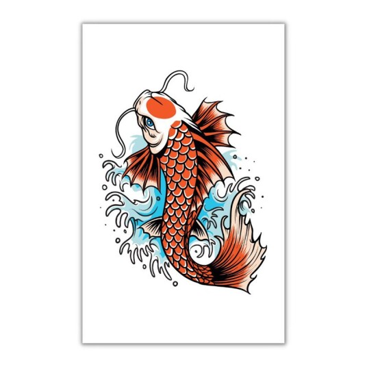 Midlertidig Tatovering - Koi Midlertidig Tatovering - Koi