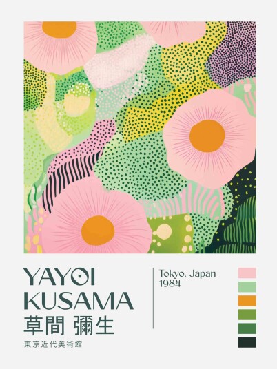 Namly Design Plakat Yayoi Kusama Kunst POSTERGCONQR