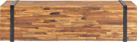 vidaXL TV-benk 110x30x32,5 cm heltre teak