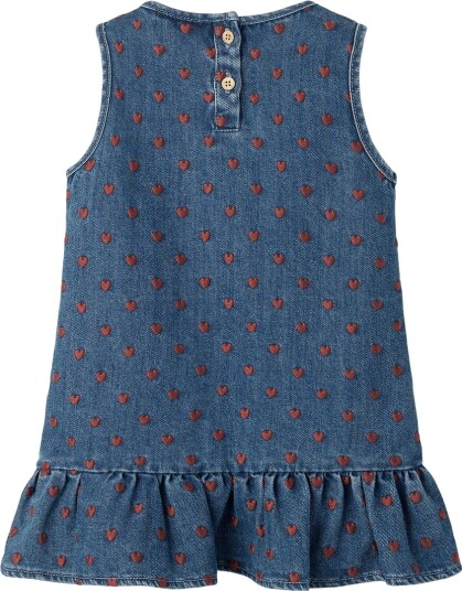 Lil" Atelier Kjole NmfLiva Dark Blue Denim/Hearts Lil Atelier 3 år (98) Kjole Blå Brun Lil" Atelier Kjole NmfLiva Dark Blue Denim/Hearts Lil Atelier 3 år (98) Kjole Blå Brun