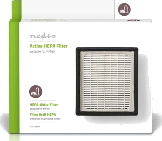 Nedis Utskifting Active HEPA-filter | Erstatning for: Nilfisk | Hvit / Sort