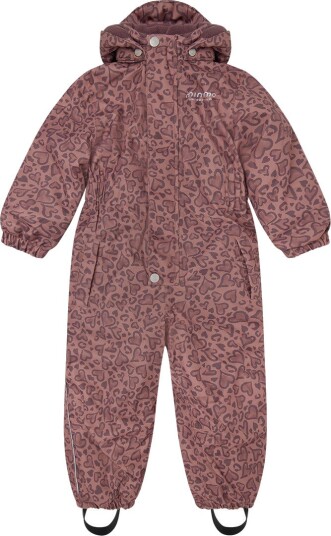 Minymo Vinterdress Burlwood m. Leopard Minymo 9 år (134) Vinterdress Brun Lilla Rosa