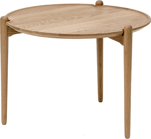 Design House Aria sofabord Ø90 cm Eik 42,5 cm