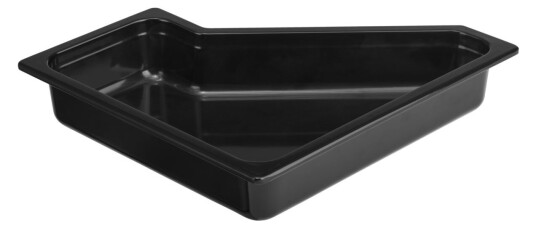 VEGA Kantine Melamin GN 2/4; Størrelse GN 3/6, 35.3x32.5x6.5 cm (LxBxD); Svart