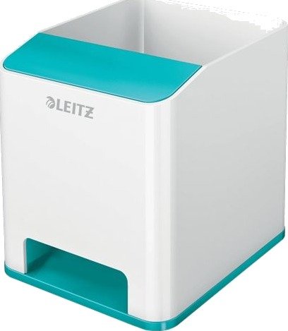 Leitz Penneholder Sound Wow Dual, Blå, Hvit, Polystyren (Ps), 90 Mm, 101 Mm, 100 Mm, 140 G