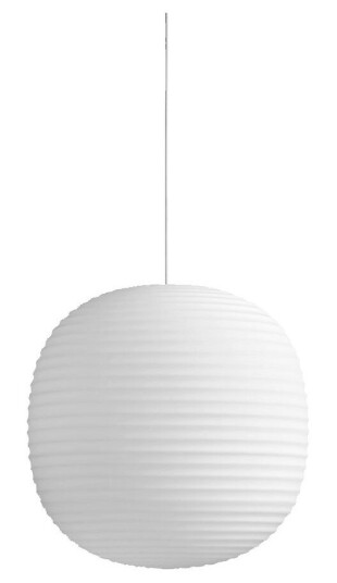 NEW WORKS Lantern Taklampe i Mattert Hvit Opal Glass Stor