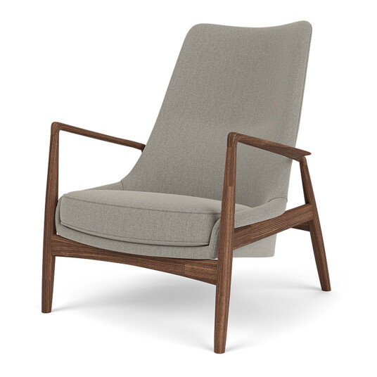 Audo Copenhagen The Seal Lounge Chair High Back Walnut / Re-wool 0218