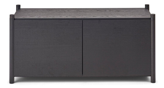 Gejst Sceene bookcase G Svartbeiset eik
