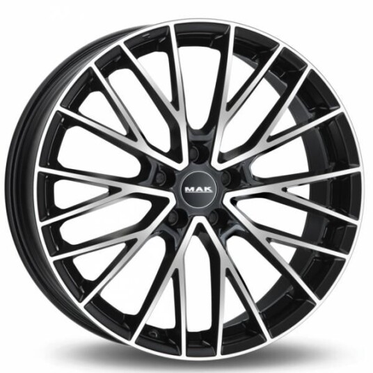 Mak Speciale Black Machined Face 11.5x22 5x130 ET22 B71.6