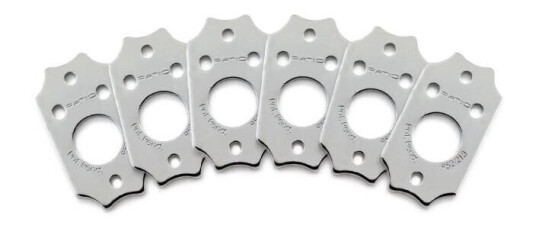 Graph Tech Prt-952-213-C0 Ratio Inviso Match Mounting Plates 6 Pcs. - Chrome Graph Tech Prt-952-213-C0 Ratio Inviso Match Mounting Plates 6 Pcs. - Chrome