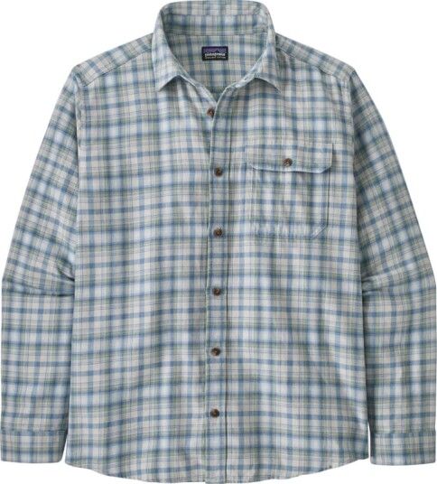 Patagonia Men's Long Sleeve Cotton Fjord Flannel Shirt Grå M Man