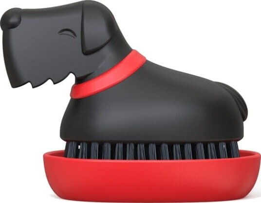OTOTO Dish Brush Oscar BLACK & RED H9.3 cm