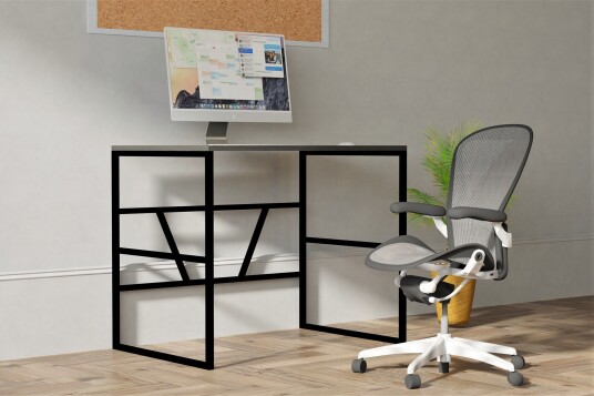Skrivebord Foote 90 cm Antrasitt