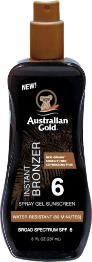 Australian Gold Instant Bronzer Spraygel SPF 06 237 ml Australian Gold Instant Bronzer Spraygel SPF 06 237 ml