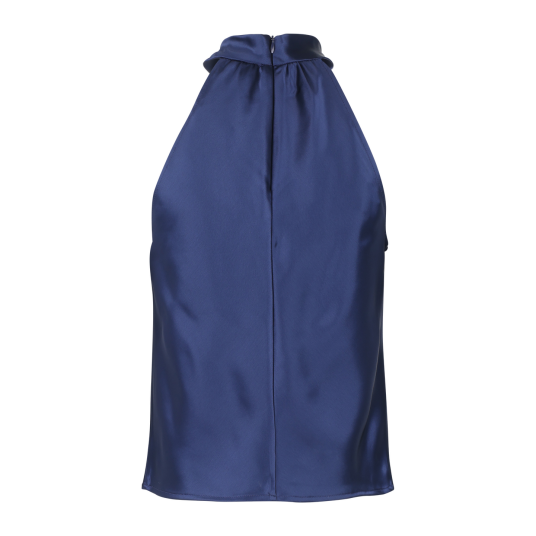 Angel Top Dark Navy L Satin twisted neck top Angel Top Dark Navy L Satin twisted neck top