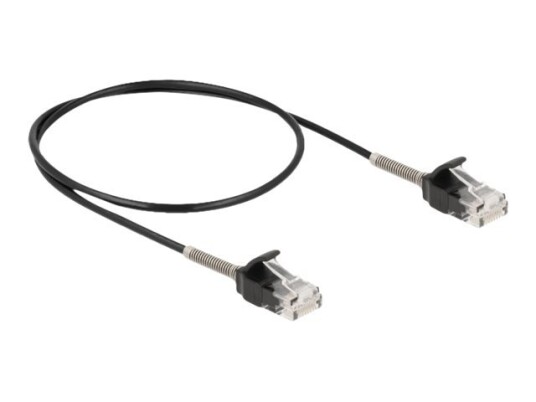 Delock Nettverkskabel Rj-45 Hann Til Rj-45 Hann 50 Cm Utp Cat 6A Svart