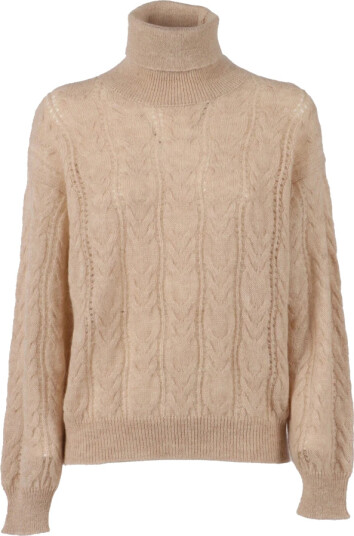 Filippo De Laurentiis Herre Strikkevarer Beige L,