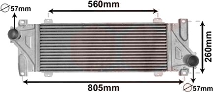 Intercooler VAN WEZEL 30004448 Intercooler VAN WEZEL 30004448