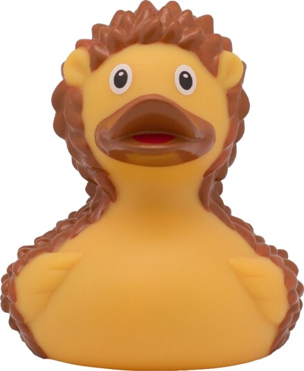 Badeand Pinnsvin Badeand OneSize Badeleker Brun Gul