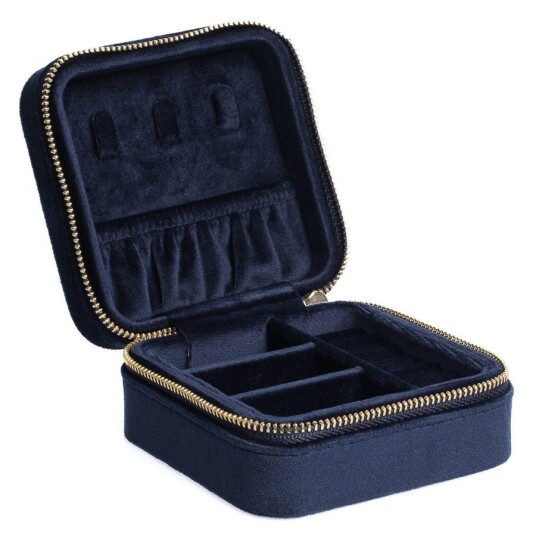 DARK Velvet Jewellery Box Mini Navy Blue DARK Velvet Jewellery Box Mini Navy Blue