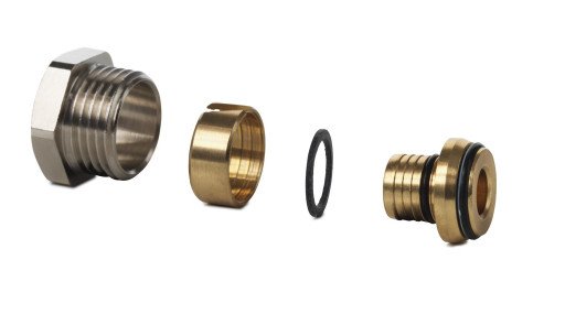 Danfoss Klemringsfittings til Alupex-rør G 1/2" 16x2mm.