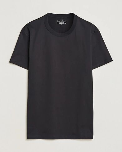 Bread & Boxers Pima Cotton Crew Neck T-Shirt Black